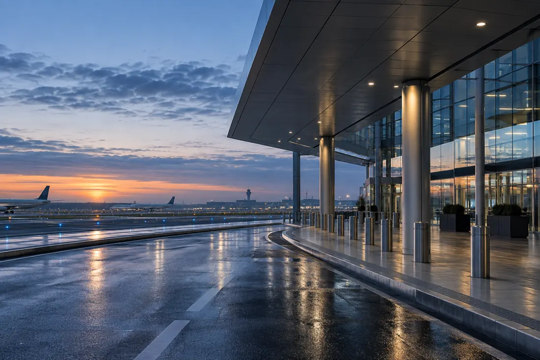 Illustrative airport terminal architecture
